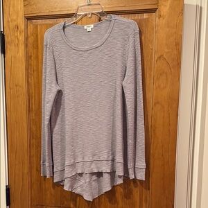 Dylan Asymmetrical Gray Hoodie long sleeve shirt